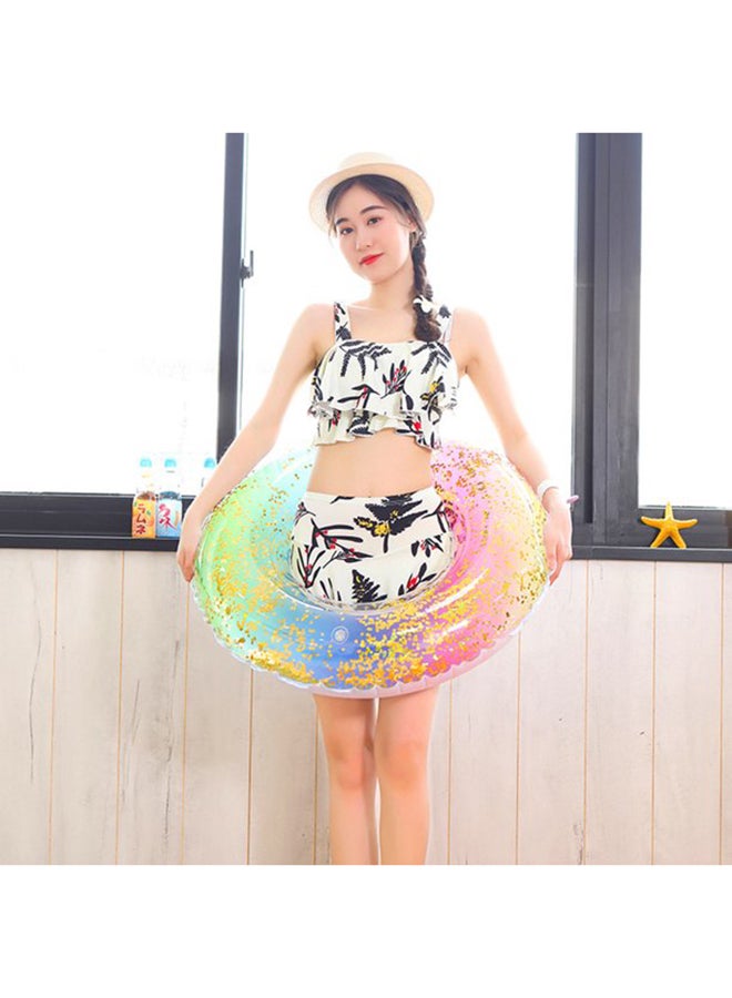 Cool Baby Inflatable Rainbow Glitter Swim Ring Float, Age 3+ Years - Image 4