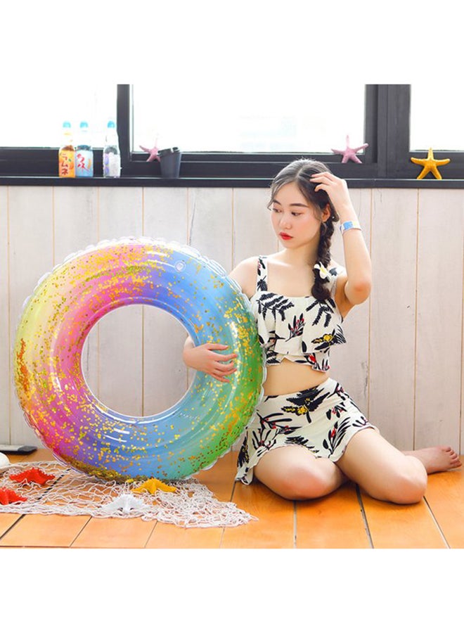 Cool Baby Inflatable Rainbow Glitter Swim Ring Float, Age 3+ Years - Image 5