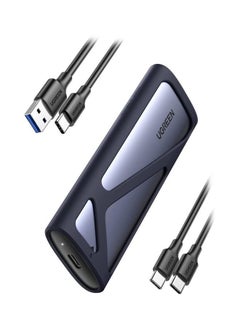 يو جرين حاوية NVMe وM.2 SATA محول قارئ SSD ومتوافق مع صاعقة 3 و حاوية خارجية NVMe خالية من الأدوات يدعم مفاتيح M و B&M وأحجام أقراص SSD مقاس 2230/2242/2260/2280 10.0 GB  - Image 1