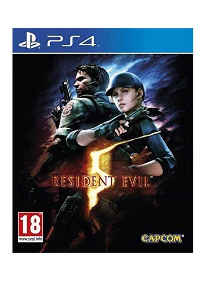 كابكوم - لعبة " Resident Evil 5" (إصدار عالمي) - الأكشن والتصويب - بلاي ستيشن 4 (PS4) - Image 1
