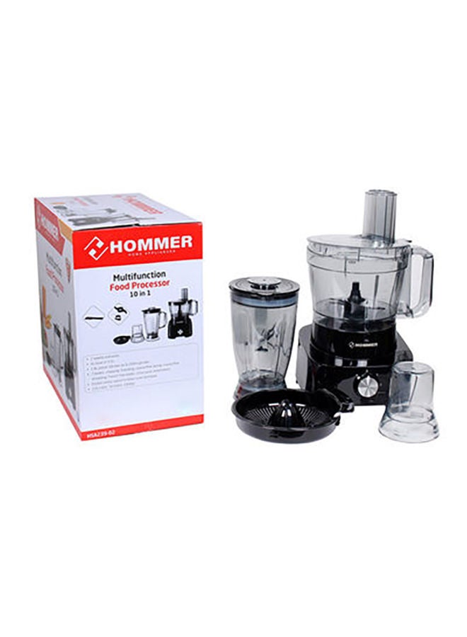 هومر - محضر طعام متعدد الوظائف 10 في 1 3.5 L 1000.0 W HSA239-02 شفاف/ أسود - Image 1