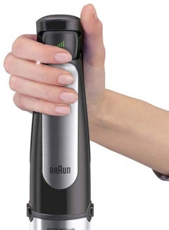 BRAUN Multi Quick 7, 1.5L Food Processor, 0.600L Beaker, Whisk, Stainless Steel Shaft, Splash Control, MQ7045X Silver/Black  - Image 4
