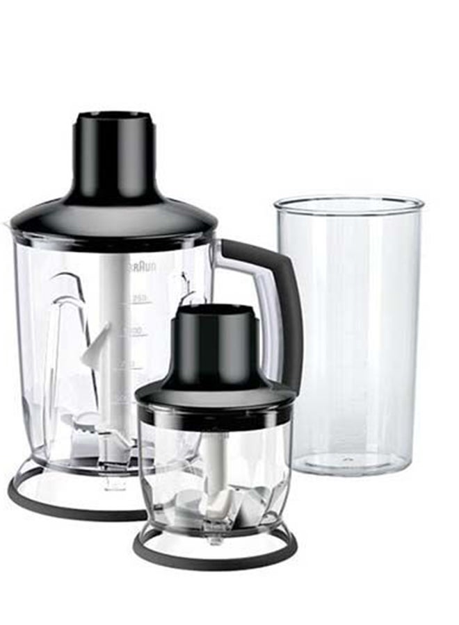 BRAUN Multi Quick 7, 1.5L Food Processor, 0.600L Beaker, Whisk, Stainless Steel Shaft, Splash Control, MQ7045X Silver/Black  - Image 5