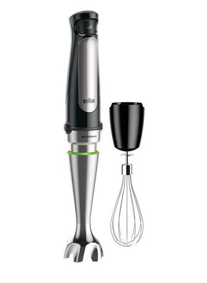 BRAUN - Multi Quick 7, 1.5L Food Processor, 0.600L Beaker, Whisk, Stainless Steel Shaft, Splash Control, MQ7045X Silver/Black - Image 1