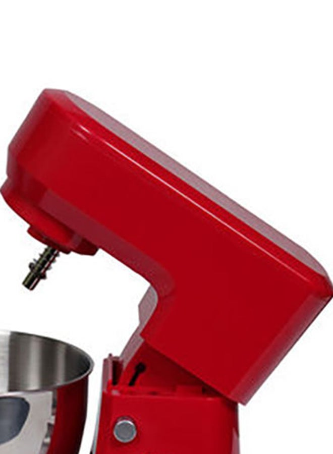 HOMMER - Stand Mixer With Bowl/Whisk, Beater & Dough Hook 4.0 L 600.0 W HSA230-02 Red/Silver - Image 1