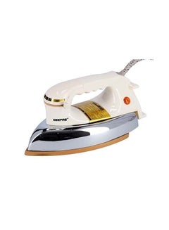 GEEPAS Adjustable Temperature Dry Iron | Non-Stick 60 Microns Teflon Coating | Adjustable Temperature, Pilot Indicator Lamp, Overheat Protection 1200.0 W GDI23012 Beige  - Image 3