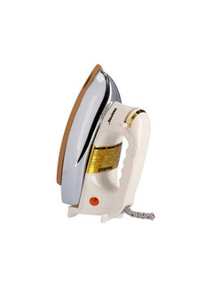 GEEPAS Adjustable Temperature Dry Iron | Non-Stick 60 Microns Teflon Coating | Adjustable Temperature, Pilot Indicator Lamp, Overheat Protection 1200.0 W GDI23012 Beige  - Image 5
