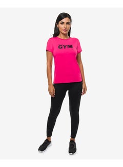 R&B Printed Comfortable T-Shirt Fuchsia  - Image 2