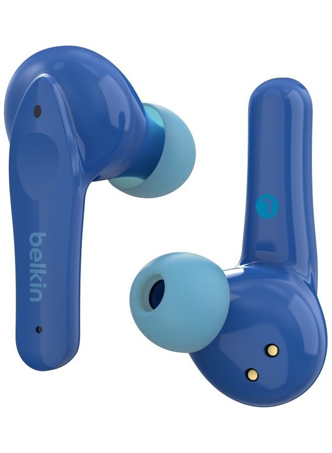 belkin - Soundform Nano True Wireless Earbuds For Kids Online Learning School Travel Compatible With Laptop MacBook Iphone Ipad Galaxy Tablet Blue - Image 1