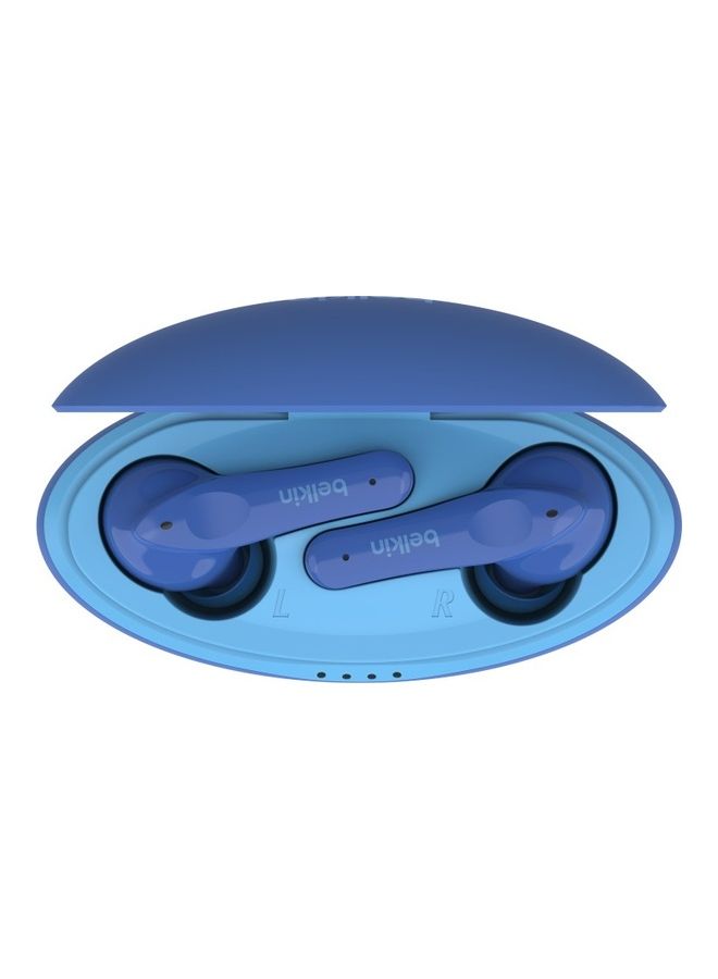 belkin - Soundform Nano True Wireless Earbuds For Kids Online Learning School Travel Compatible With Laptop MacBook Iphone Ipad Galaxy Tablet Blue - Image 1