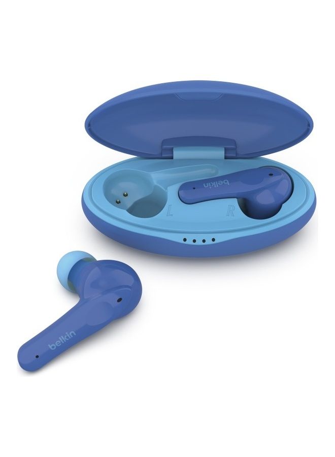 belkin - Soundform Nano True Wireless Earbuds For Kids Online Learning School Travel Compatible With Laptop MacBook Iphone Ipad Galaxy Tablet Blue - Image 1