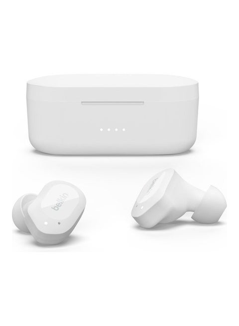 Soundform Play True Wireless Earbuds With 3 EQ Presets IPX5 Sweat Water Resistant 38 Hours Play Time For iPhone Galaxy Pixel And More White