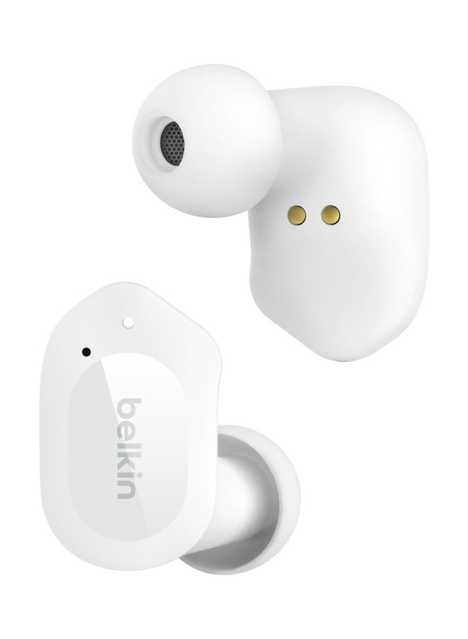 belkin Soundform Play True Wireless Earbuds With 3 EQ Presets IPX5 Sweat Water Resistant 38 Hours Play Time For iPhone Galaxy Pixel And More White  - Image 2