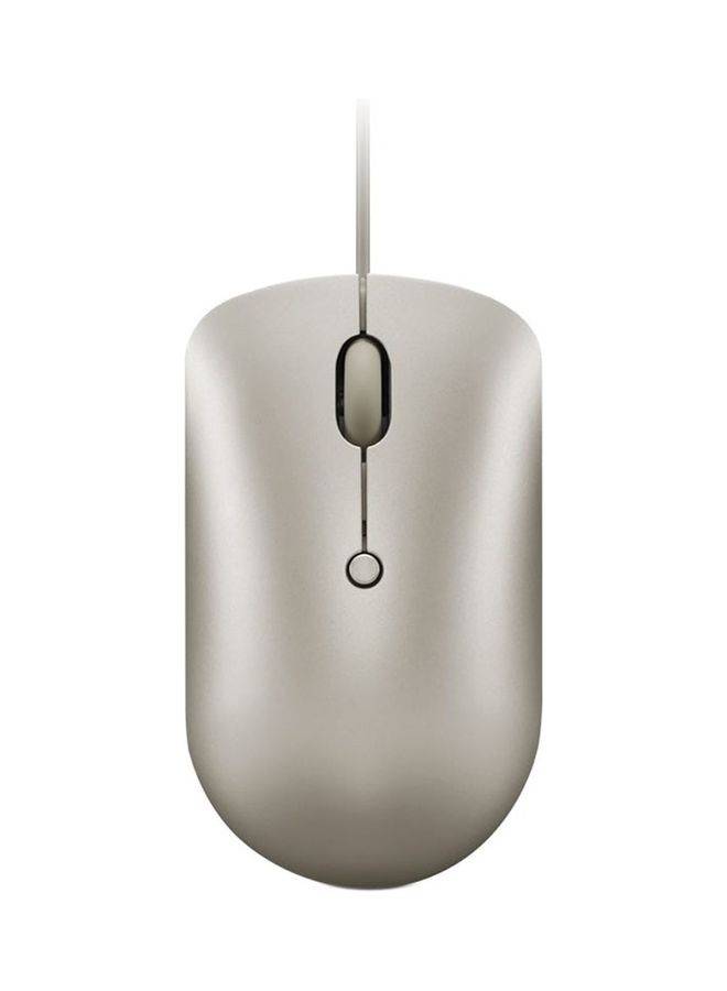 Lenovo 540 USBC Wired Compact Mouse Sand  - Image 1