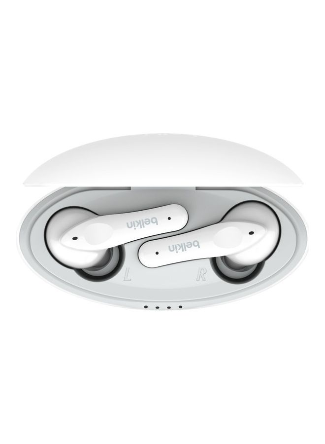 belkin - Soundform Nano True Wireless Earbuds for Kids 85dB Limit for Ear Protection Online Learning  School IPX5 Certified 24 H Play Time for iPhone Galaxy Pixel and More White - Image 1