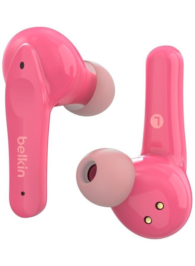 belkin Soundform Nano True Wireless Earbuds For Kids Online Learning School Travel Compatible With Laptop MacBook Iphone Ipad Galaxy Tablet Pink  - Image 2