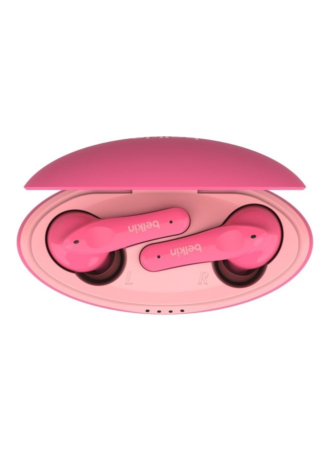 belkin Soundform Nano True Wireless Earbuds For Kids Online Learning School Travel Compatible With Laptop MacBook Iphone Ipad Galaxy Tablet Pink  - Image 3