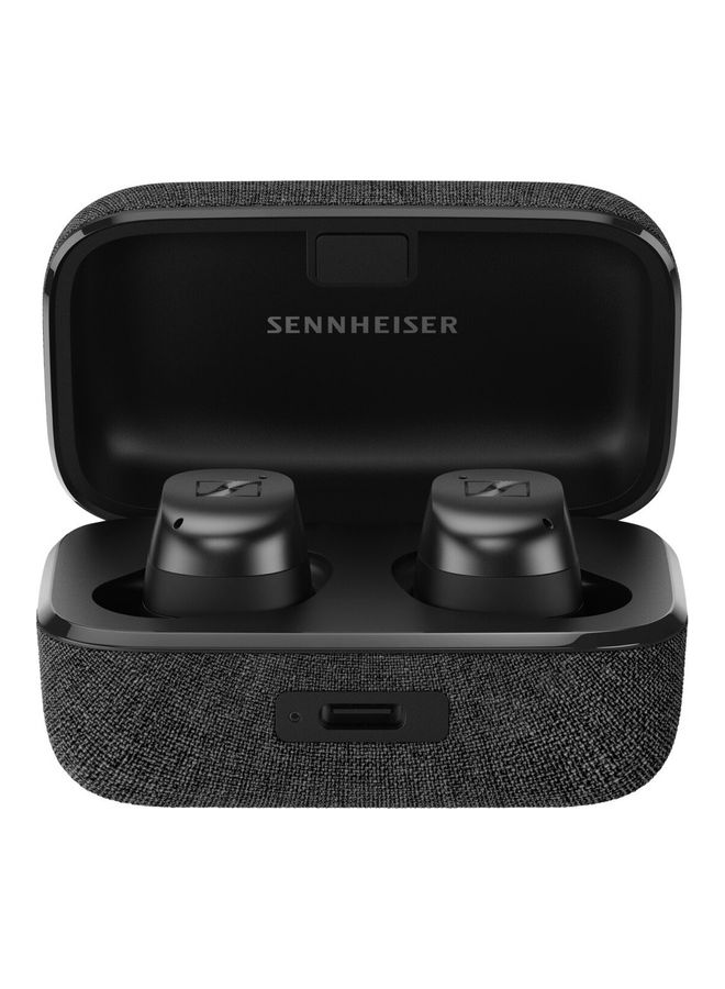 Sennheiser - Consumer Audio Momentum True Wireless 3 Earbuds Bluetooth in Ear Headphones for Music and Calls with Adaptive Noise Cancellation IPX4 Qi Charging 28 Hour Battery Small Black - Image 1