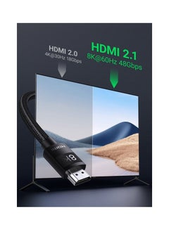 يو جرين كابل 8K HDMI 2.1 5M فائق الدقة عالي السرعة 48 جيجابت في الثانية 8K@60 هرتز سلك مجدول eARC ديناميكي HDR Dolby Vision لجهاز MacBook Pro PS5 Switch TV Xbox UHD TV Blu-Ray Projector  - Image 2