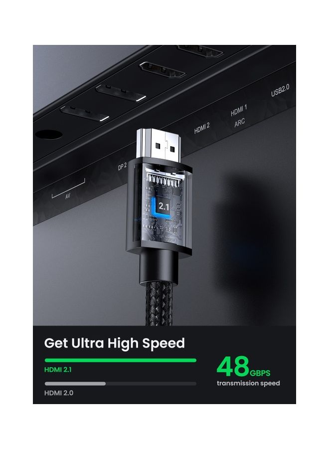 Ugreen HDMI Extension Cable 4K @120Hz 48Gbps Male to Female HDMI Extender Cord Ultra High Speed for MacBook Pro 2021 Roku TV Stick Xbox PS5/ LG/ Sony/ Samsung Black  - Image 3