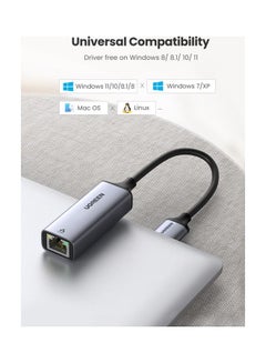 Ugreen Network Adapter Aluminum USB 3.0 to Ethernet Gigabit RJ45 LAN 1000 Mbps Compatible for Switch MacBook/ MacPro/ iPhone Mini iMac/ XPS Surface Pro /Notebook Space Grey  - Image 4