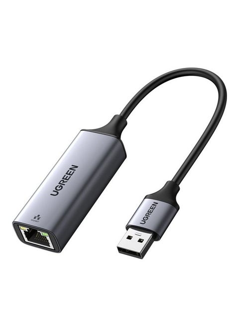 Network Adapter Aluminum USB 3.0 to Ethernet Gigabit RJ45 LAN 1000 Mbps Compatible for Switch MacBook/ MacPro/ iPhone Mini iMac/ XPS Surface Pro /Notebook Space Grey