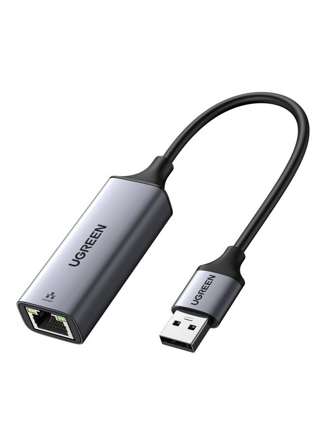 Ugreen Network Adapter Aluminum USB 3.0 to Ethernet Gigabit RJ45 LAN 1000 Mbps Compatible for Switch MacBook/ MacPro/ iPhone Mini iMac/ XPS Surface Pro /Notebook Space Grey  - Image 1