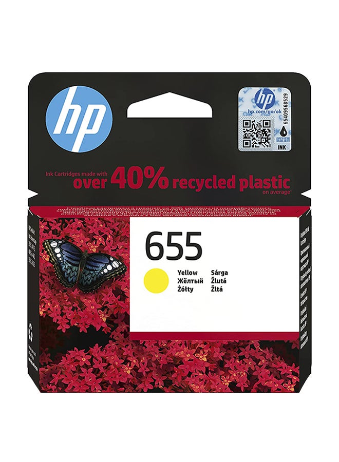 HP CZ112AE HP 655  Ink Cartridge Yellow  - Image 1