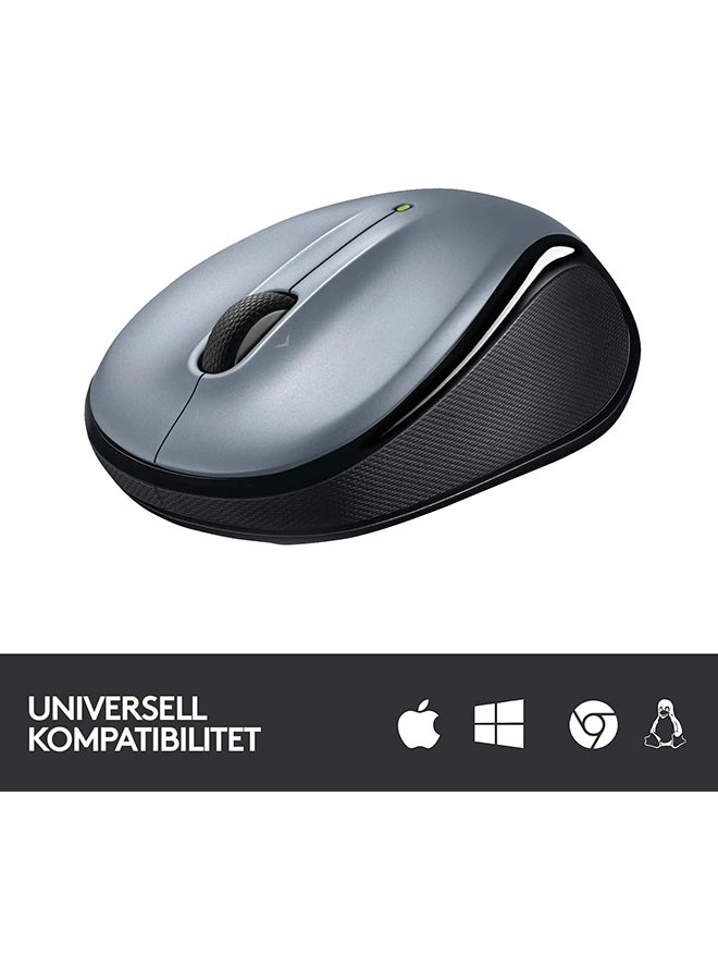Logitech - M325 Wireless Mouse, 2.4 GHz with USB Unifying Receiver, 1000 DPI Optical Tracking, 18-Month Life Battery, PC/Mac/Laptop Silver/Black - Image 1