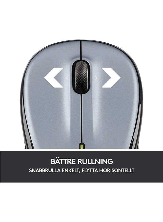 Logitech - M325 Wireless Mouse, 2.4 GHz with USB Unifying Receiver, 1000 DPI Optical Tracking, 18-Month Life Battery, PC/Mac/Laptop Silver/Black - Image 1