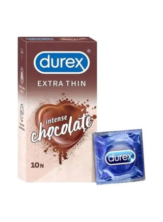 10-Piece Extra Thin Intense Chocolate Flavored Condoms For Men - v1660291491/N53329971A_1