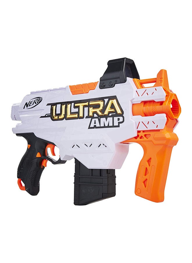 NERF Ultra Amp Motorized Blaster – 6-Dart Clip, Integrated Sight & 6 Compatible Only Nerf Ultra Darts for Farthest-Flying Action, Requires Batteries, Perfect for Kids Boys Aged 8+  - Image 4