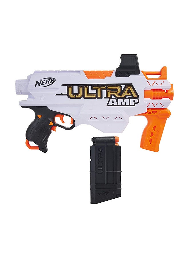 NERF Ultra Amp Motorized Blaster – 6-Dart Clip, Integrated Sight & 6 Compatible Only Nerf Ultra Darts for Farthest-Flying Action, Requires Batteries, Perfect for Kids Boys Aged 8+  - Image 5
