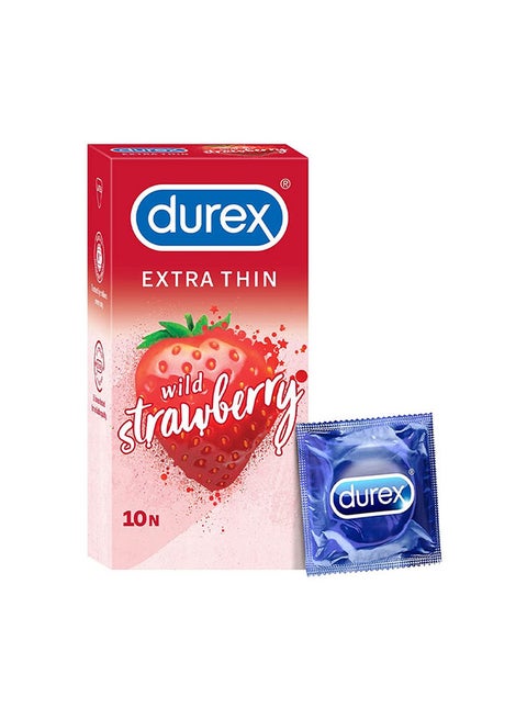 10-Piece Wild Berry Flavour Condom