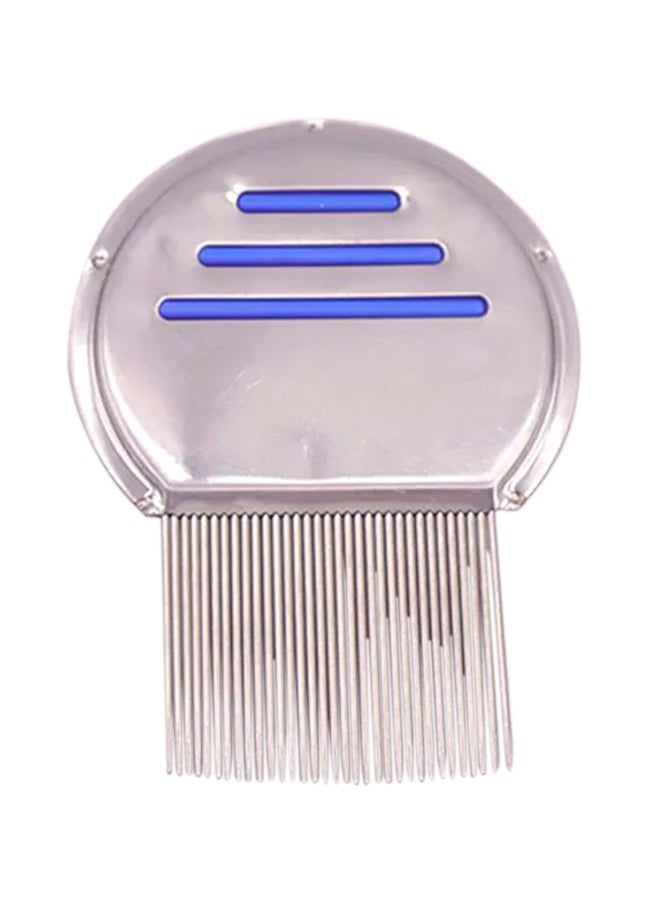 Grooming Flea Comb Silver/Blue
