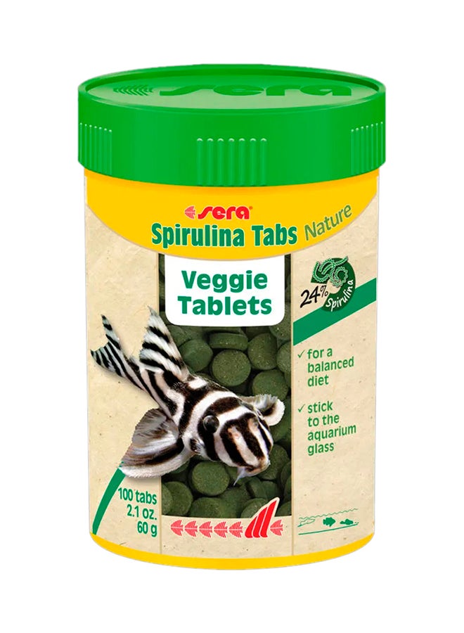سيرا طعام الأسماك سبيرولينا تابس ناتشر متعدد الألوان 60جرام - Image 1