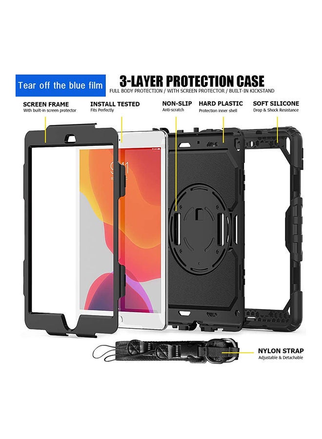 AMERTEER - Protective Case Cover For  Apple iPad 10.2-Inch Black - Image 1