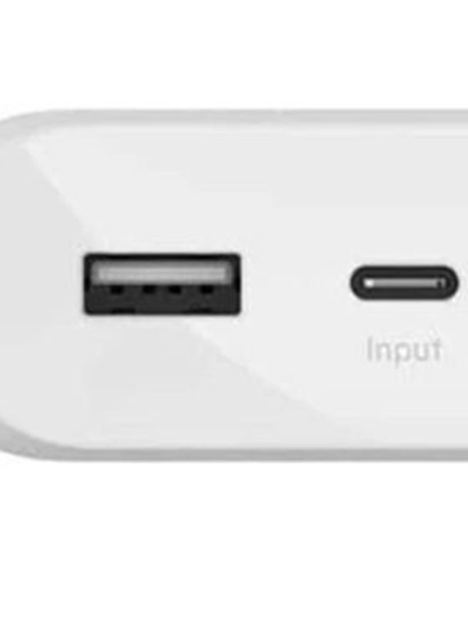 20000 mAh BoostCharge USB C Powerbank- 30W PD Fast Charger w/ USB-C And USB Ports, Chargers For Macbook Pro/iPad Pro 11/12.9 Inch/ iPhone 15/14 Or Older, Google, Samsung, Huawei White