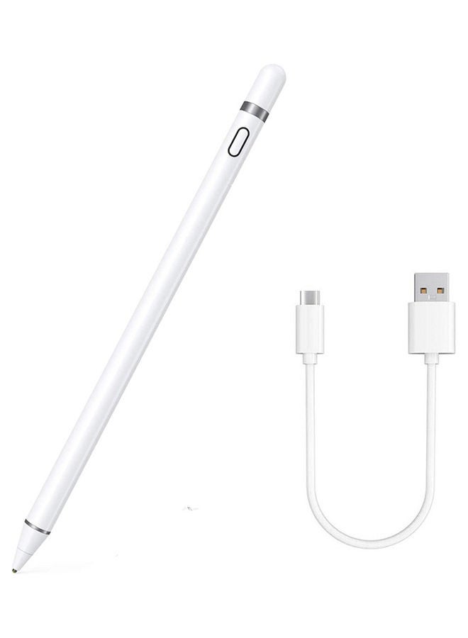 High Tech Smart Stylus Pen For iPad/ Tab/ Mediapad White 