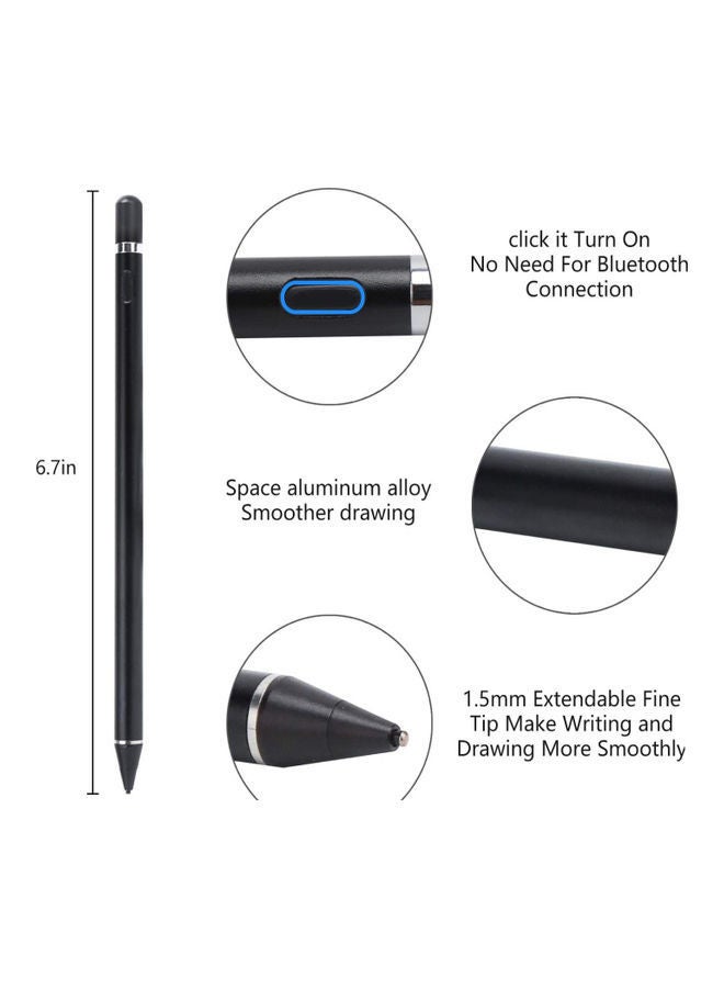 Black Tiger - Stylus Touch Screen Pen For Apple iPad/Tab/MediaPad Black - Image 1