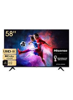 Hisense 58-Inch 4K UHD Smart LED TV 58A6GE Black  - Image 1