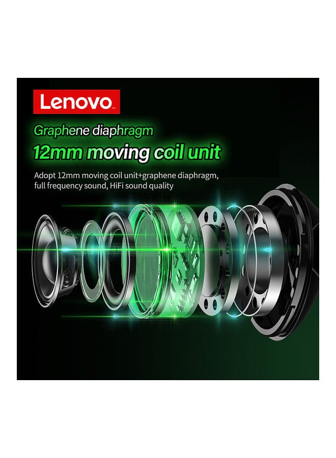 Lenovo GM3 True Wireless BT Gaming In-Ear Headphones With HiFi Sound Quality And Dual Mode LED Display Screen Black - Image 4