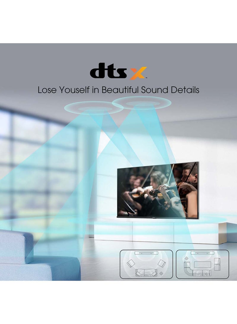 Hisense - E6H (65 Inch) 4K UHD Smart VIDAA TV, With Dolby Vision HDR, DTS Virtual X, Bluetooth And Wi-Fi (2022 New) 65E6H Black - Image 1