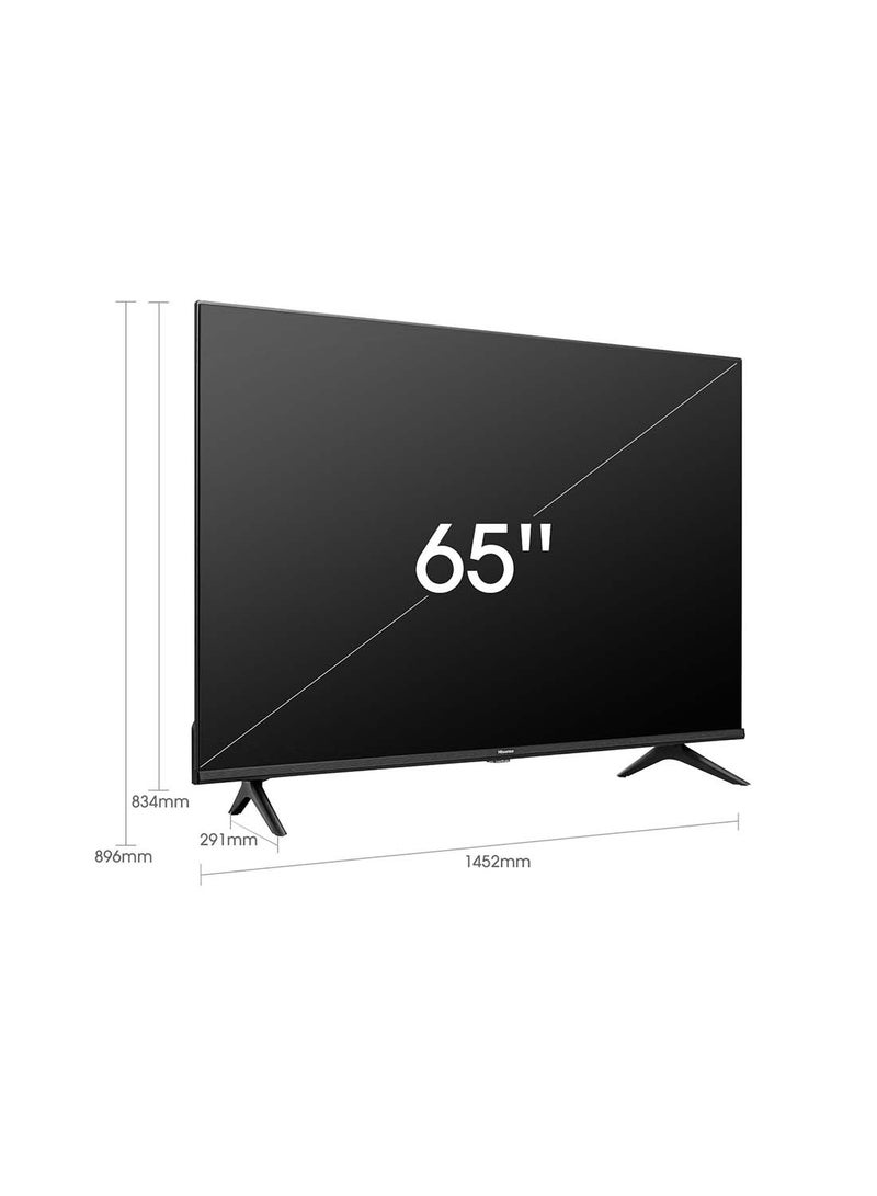 Hisense - E6H (65 Inch) 4K UHD Smart VIDAA TV, With Dolby Vision HDR, DTS Virtual X, Bluetooth And Wi-Fi (2022 New) 65E6H Black - Image 1