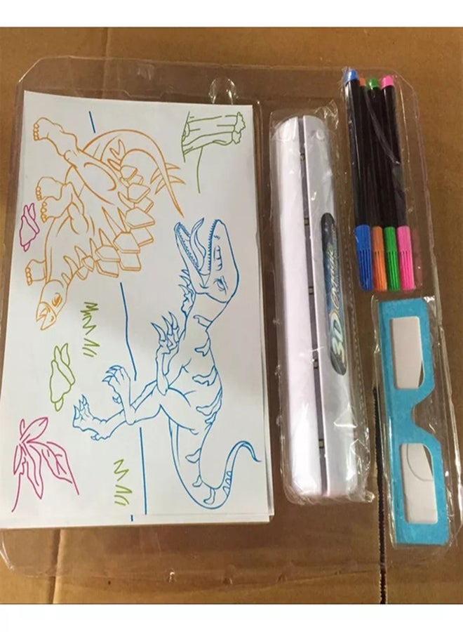 fashionhome Kids 3D Magic Drawing Board Kit 28 x 4 x 20.5cm - Image 3