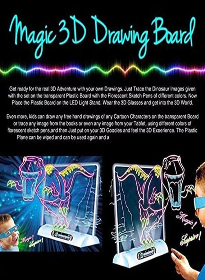 fashionhome Kids 3D Magic Drawing Board Kit 28 x 4 x 20.5cm - Image 4