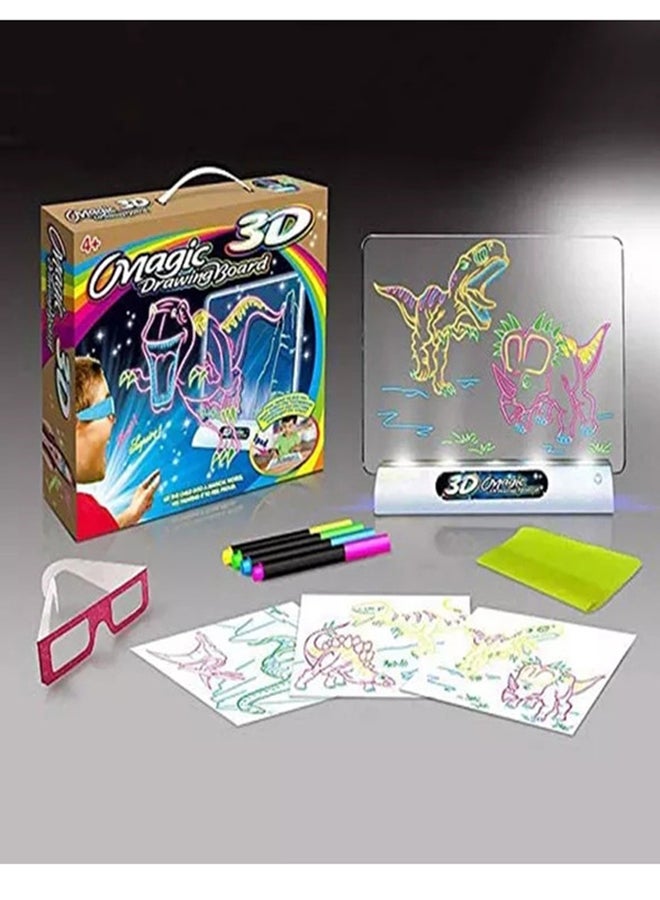 fashionhome Kids 3D Magic Drawing Board Kit 28 x 4 x 20.5cm - Image 2