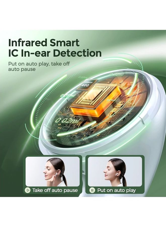 جوي روم سماعات JR-T13 برو ثنائية لاسلكية حقيقية لصوت ستيريو بدقة عالية الوضوح لون وردي - Image 2