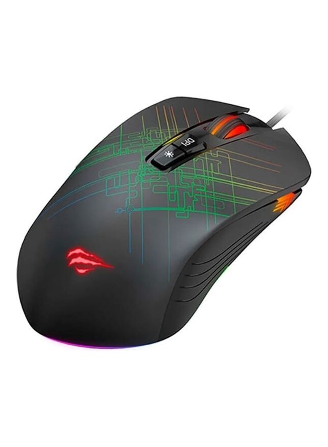 havit GAMENOTE MS1019 RGB Backlit Programmable Gaming Mouse - 7 Buttons, 4800 DPI  - Image 2