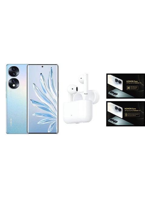 70 5G Dual SIM Icelandic Frost 8GB RAM 256GB with Earbuds X/6 Months Screen Protection/GCC Warranty